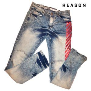 Reason NY Handcrafted Men's Manufactured Faded Slim Fit Jeans